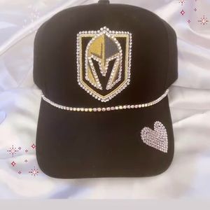 VGK black blinged cap adjustable